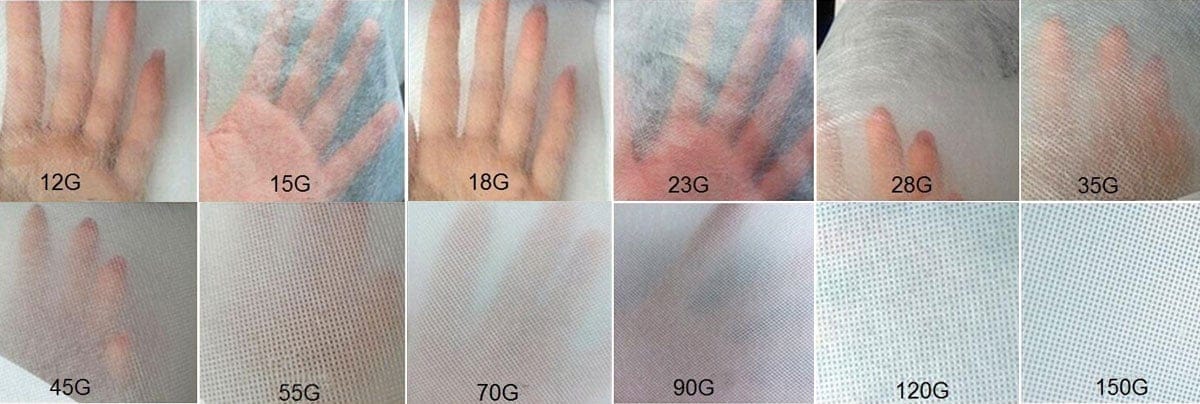 nonwoven gram weight