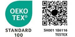 oeko tex hook and loop qr code