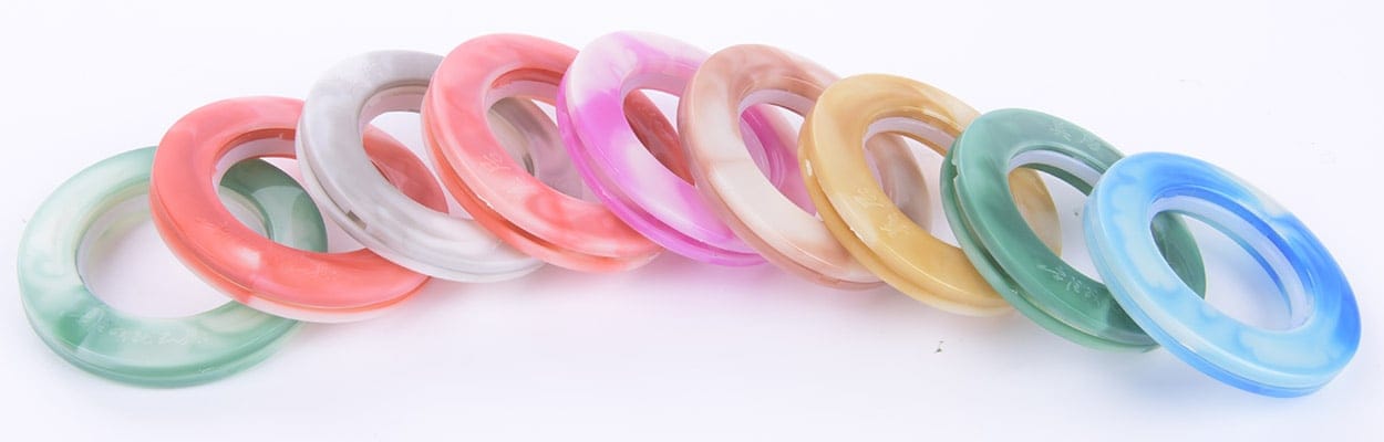 jade color plastic curtain ring