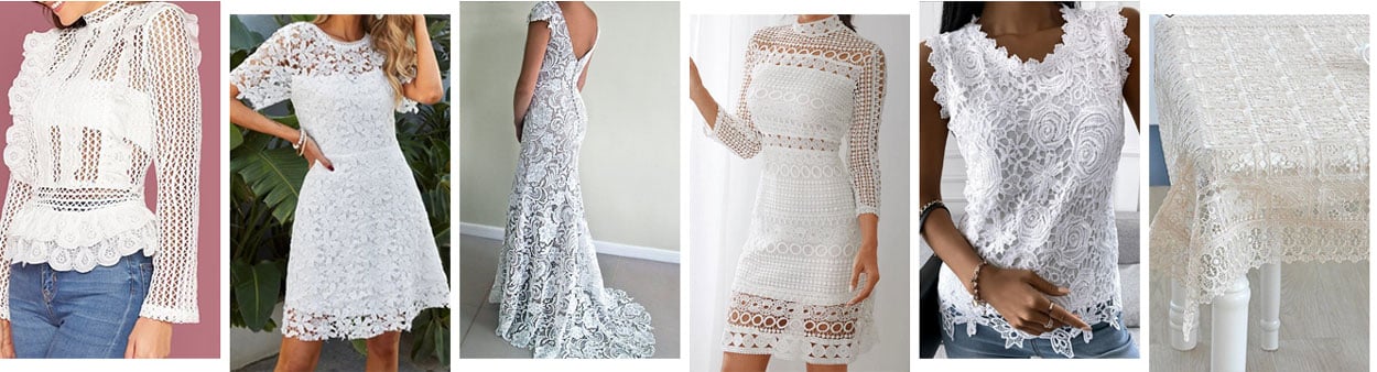 guipure lace dress material