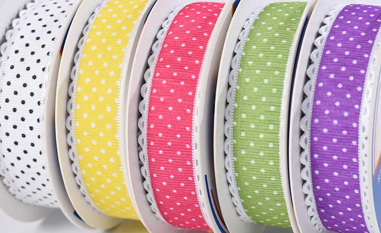 embossed grosgrain ribbon