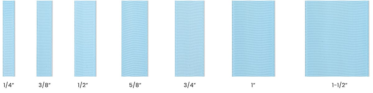 satin ribbon size