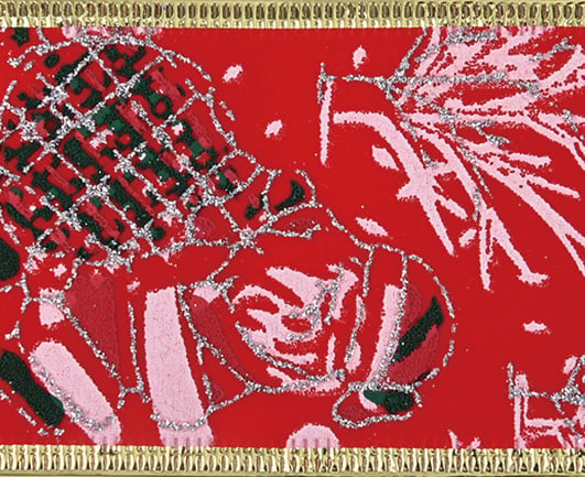 velvet fabric christmas ribbon 6136 0061