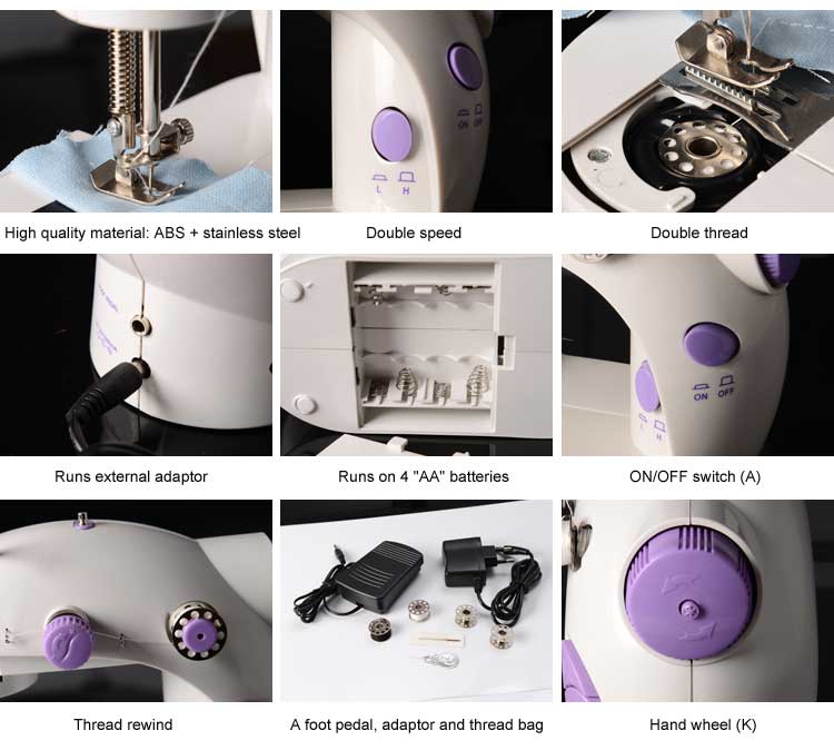 Mini sewing machine included parts and accessories