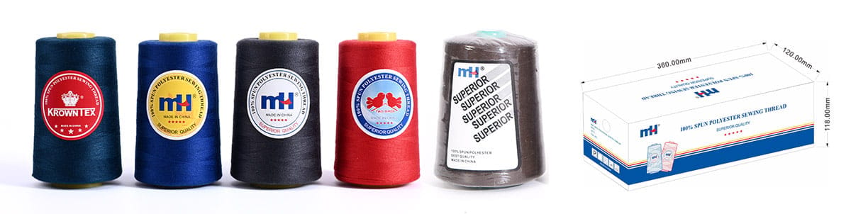 Polyester Sewing Thread Logo and Packaging