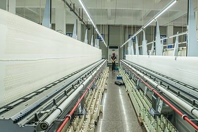 MH lace factory production line