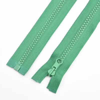 #5 Molded Plastic Open End Jacket Zipper