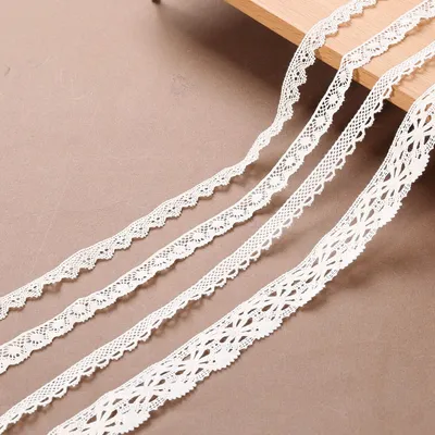 Beige Cotton Crochet Lace Trim
