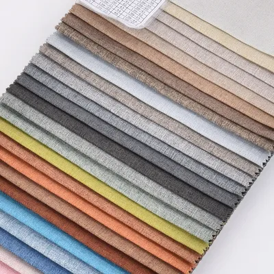 Eco-Friendly Polyester Linen Sofa Fabric