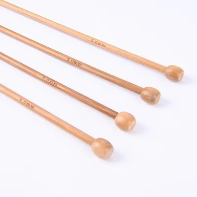 5mm Bamboo Single Pointed Knitting Needles