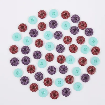 26L 4-Hole Round Acrylic Resin Button