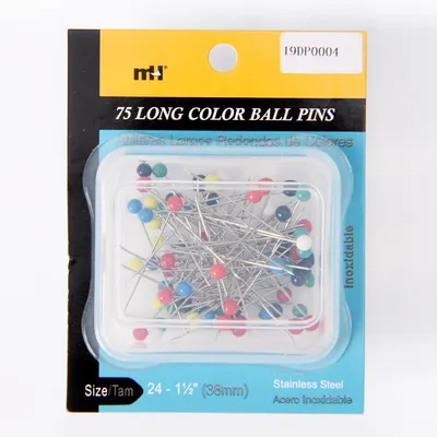 75 Long Color-Ball Pins, 38mm