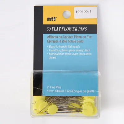 Flat Flower-Head Pins, 51mm