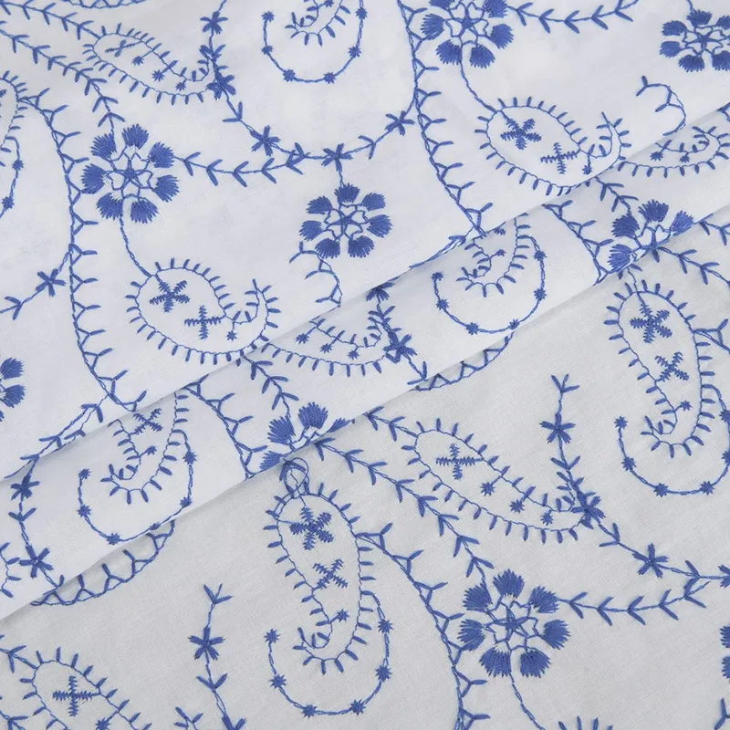 Broderie Anglaise Eyelet Embroidered Cotton Lace Fabric