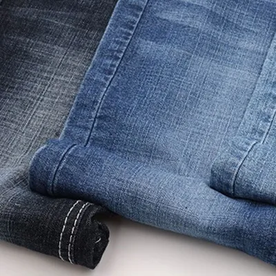Heavy Dark Blue Stretch Denim Jeans Fabric, 9.2oz 170cm