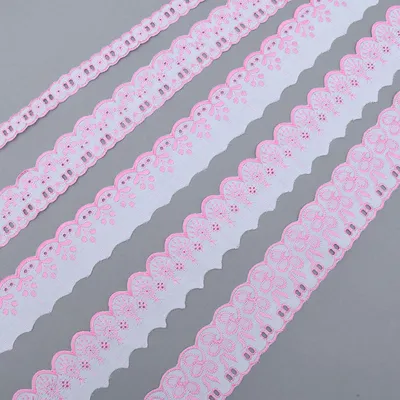 2.5cm Embroidered T/C Lace Trim