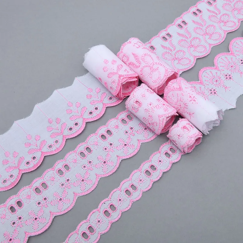 2.5cm Embroidered T/C Lace Trim