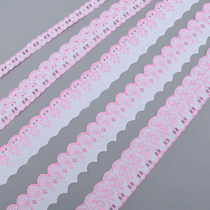 2.5cm Embroidered T/C Lace Trim