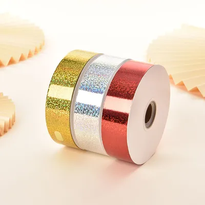 35mm Metallic Foil Laser Holographic PP Ribbon