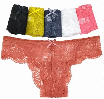Low-Waisted Cotton Lace Trim Panties