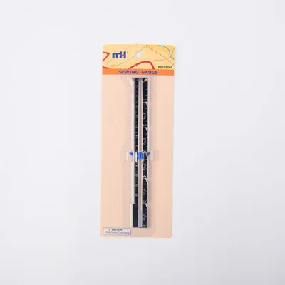 6 Inch Aluminium Sewing Gauge with Sliding Marker