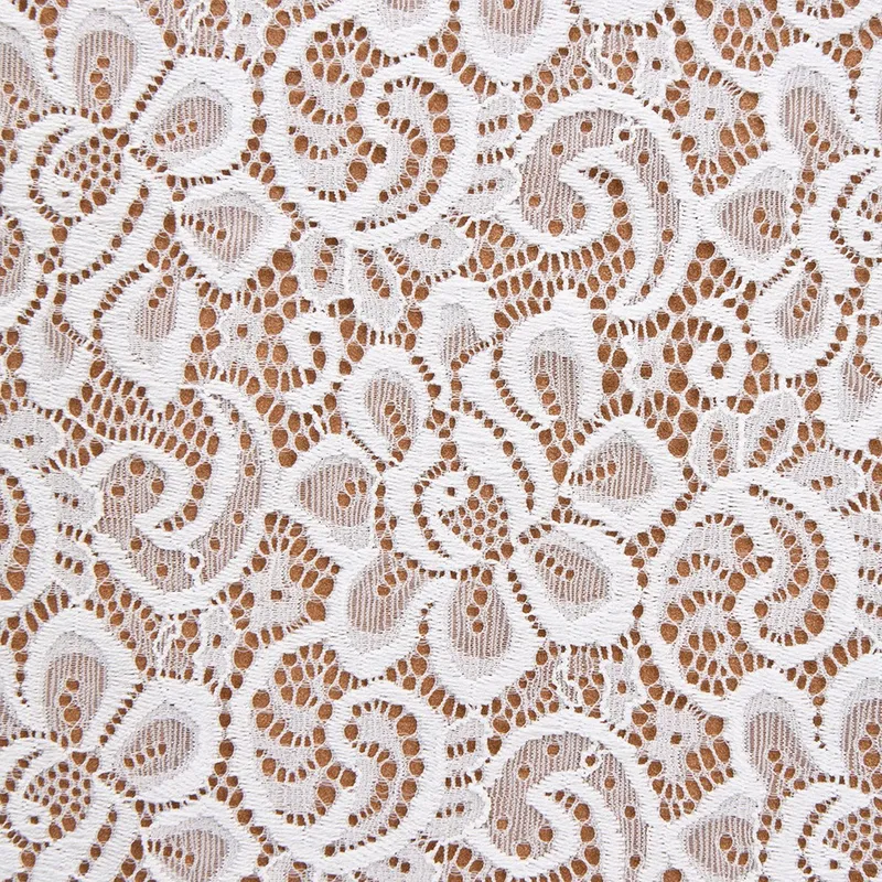 Floral Embroidered Nylon Lace Fabric