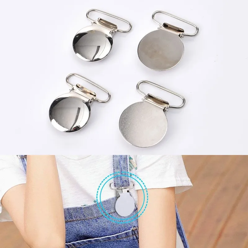 25mm Round Metal Suspender Clips
