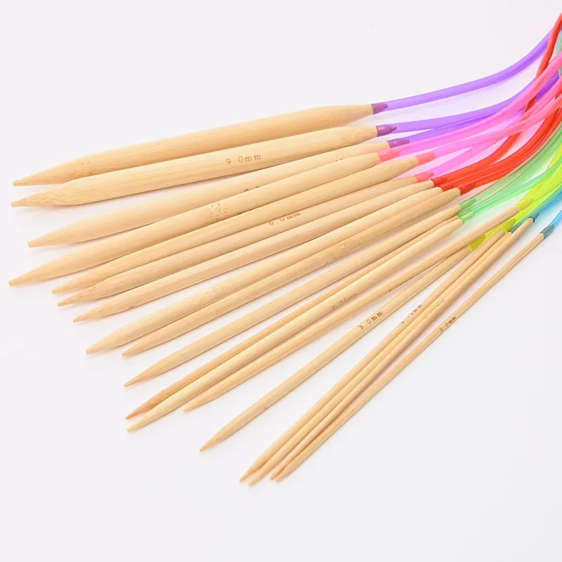 2-10mm 18pcs Bamboo Circular Knitting Needle Set