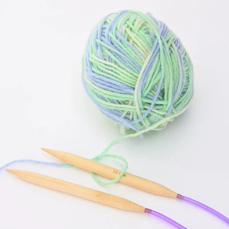 2-10mm 18pcs Bamboo Circular Knitting Needle Set