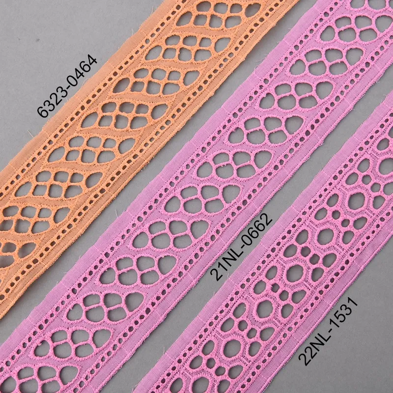 Floral Cotton Embroidery Lace Trim