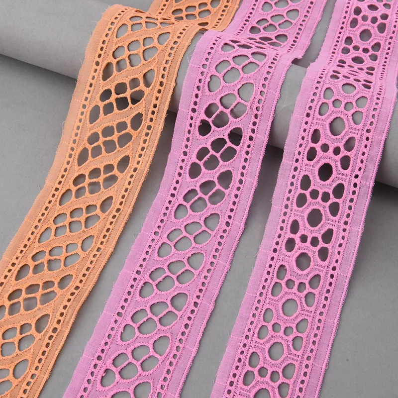 Floral Cotton Embroidery Lace Trim