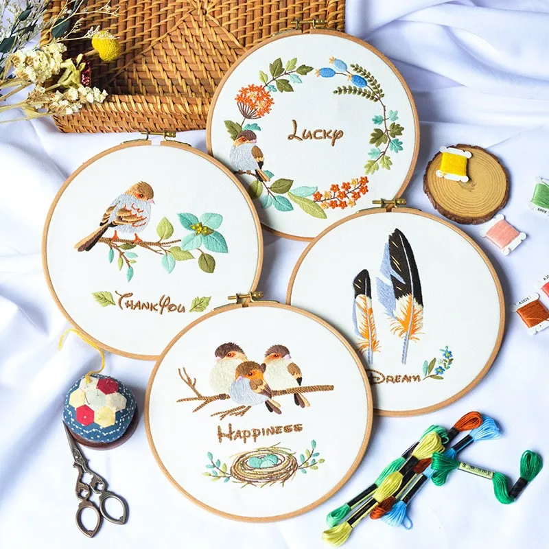 DIY Suzhou Embroidery Starter Kit Cross Stitch Set