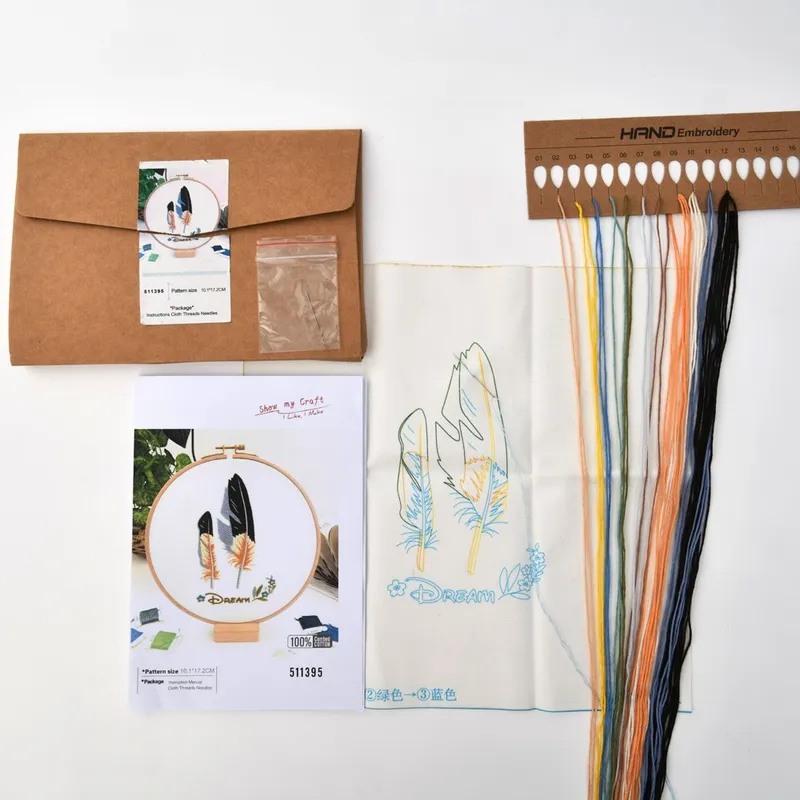 DIY Suzhou Embroidery Starter Kit Cross Stitch Set