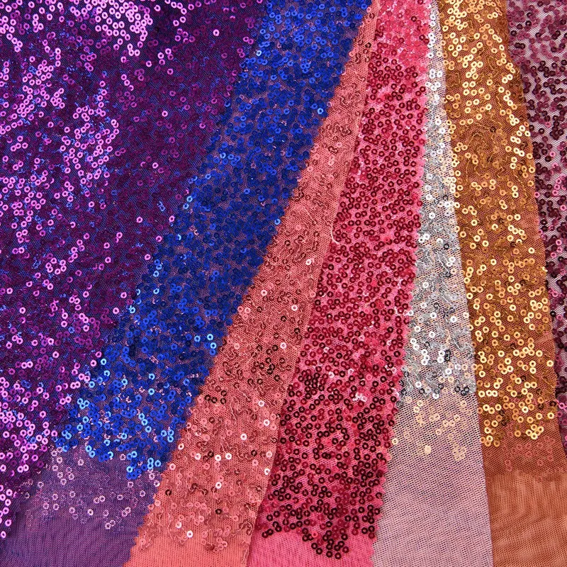 Sequin Tulle Fabric Material