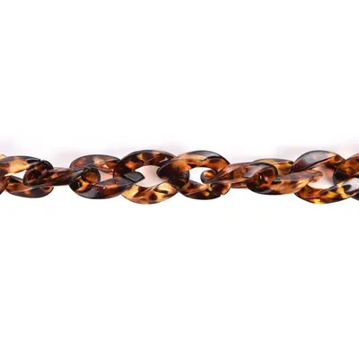 Leopard Print Plastic Chain Links
