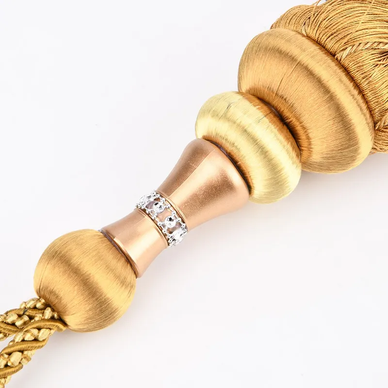 80cm Rayon Pom Pom Curtain Tieback with Tassel