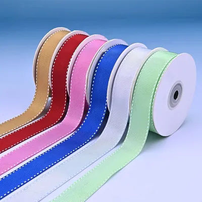 1 Inch Nylon Saddle Stitched Grosgrain Ribbon