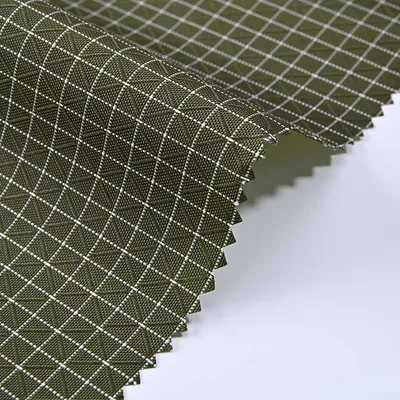 200D Gridstop Nylon Oxford Fabric PU Coated Water-Repellent
