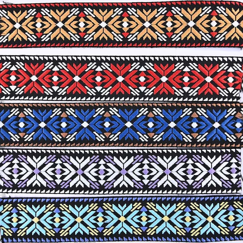50mm Woven Ethnic Jacquard Webbing