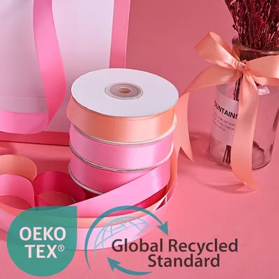 25mm Recycled Polyester Satin Ribbon