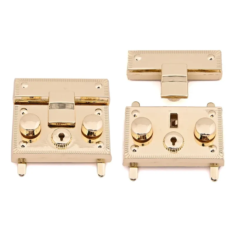 Rectangle Press Lock Clasp Purse Closure