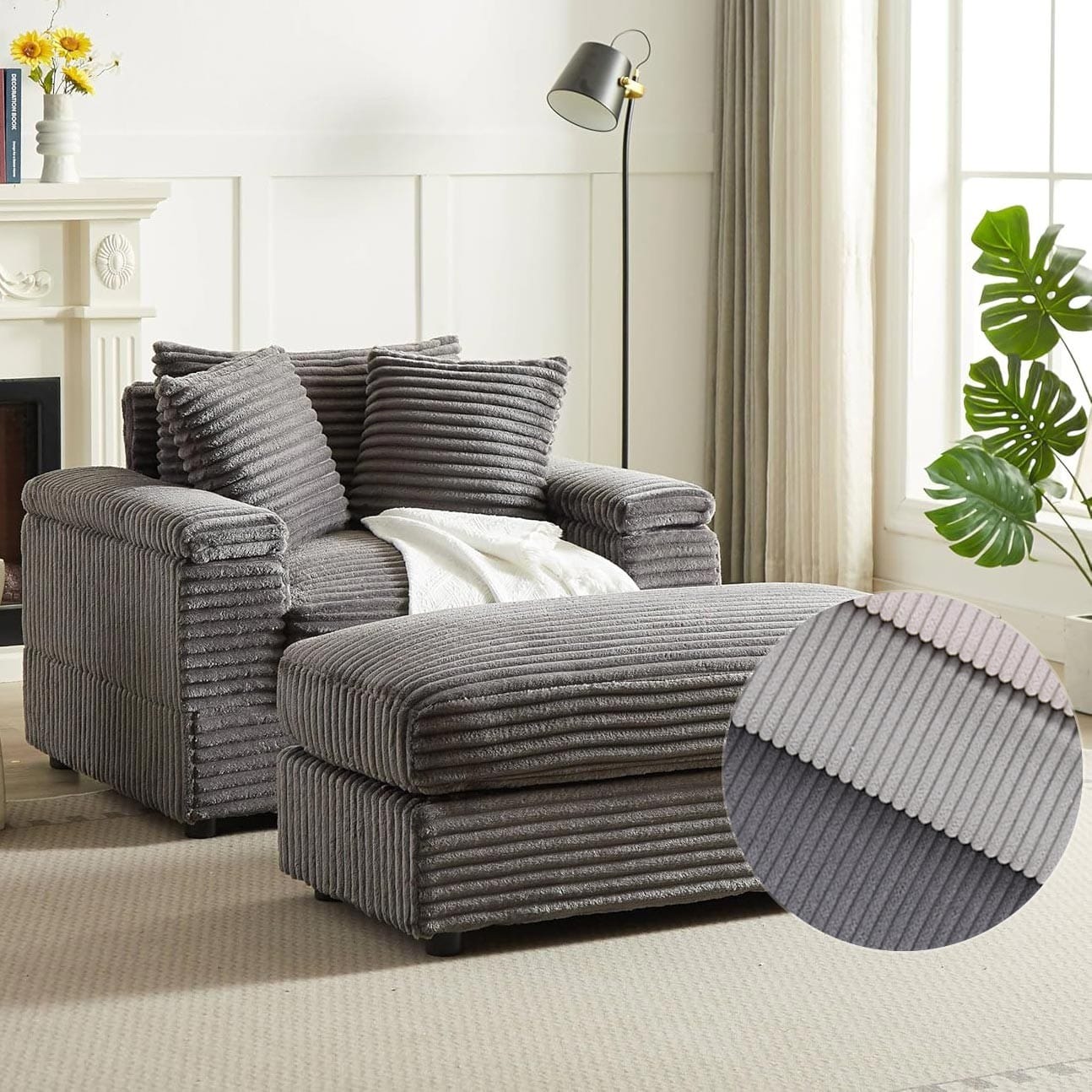 100% Polyester Jumbo Cord Corduroy Upholstery Fabric