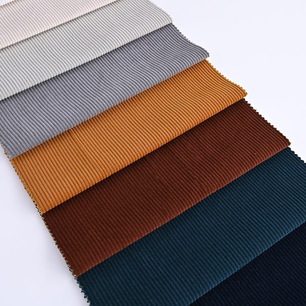 Polyester Sofa Corduroy Upholstery Fabric
