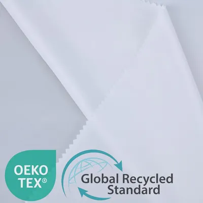 300T Recycled Polyester Pongee Lining Fabric 50D*50D