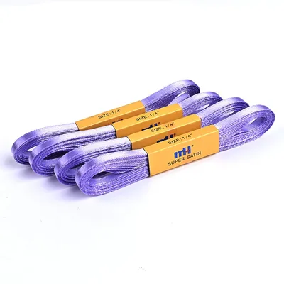 1/4 Inch Single Faced Satin Ribbon 10m Skeins
