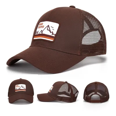 Cotton Canvas Mesh Baseball Cap with Snapback Closure
