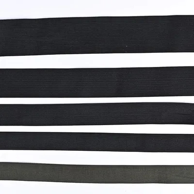 25mm 40mm 50mm Knitted Elastic Tape Polyester Latex