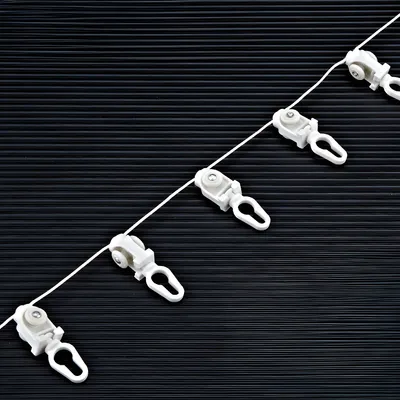 Ripple Fold Curtain Runner Wheel with Cord