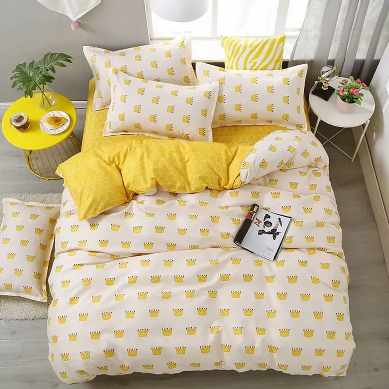 Polyester fiber Print Four-Piece Bedding Set