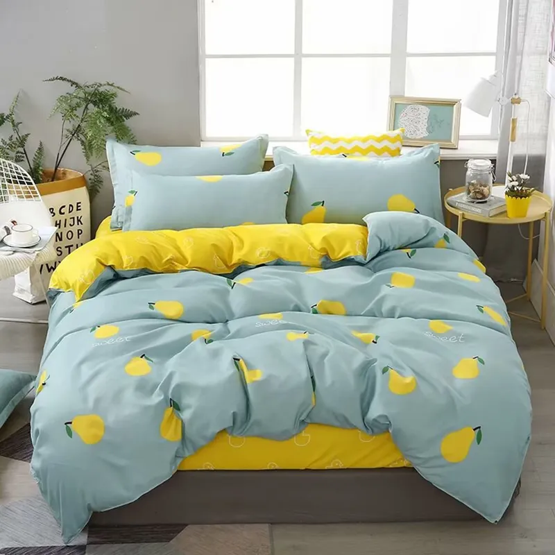 Polyester fiber Print Four-Piece Bedding Set